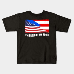 Proud Puerto Rico Flag, Puerto Rico gift heritage, Puerto Rican girl Boy Friend Boricua Puertoriqueño Kids T-Shirt